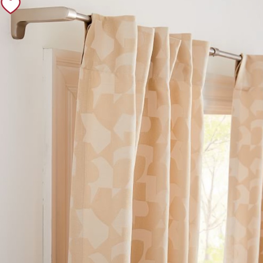 *NWT* west elm Geo Puzzle Jacquard Curtain - Picture 4 of 7